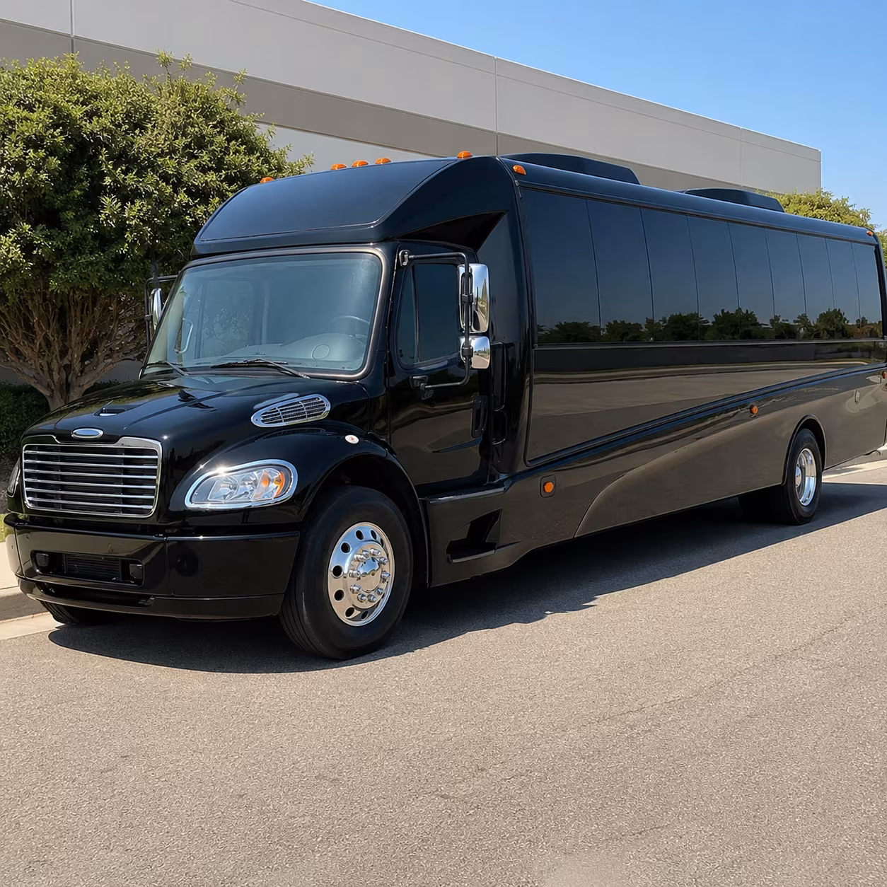 Albuquerque albuquerque airport transportation party bus exterior