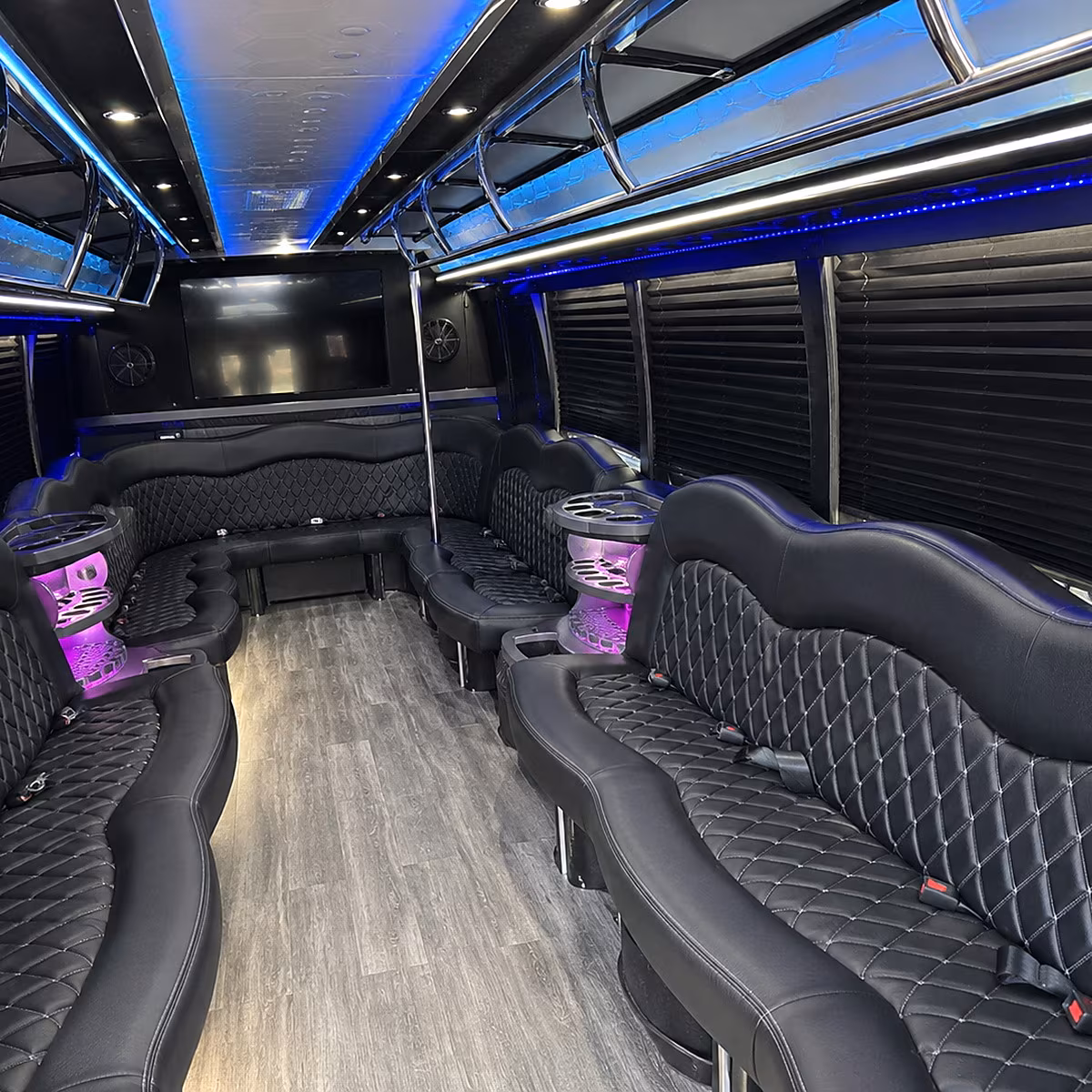 Albuquerque albuquerque concert party bus rental party bus interior