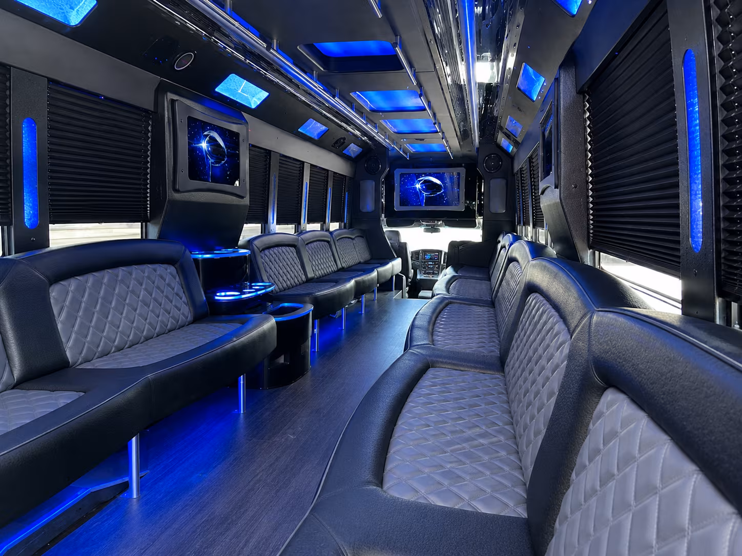Albuquerque albuquerque prom party bus rental party bus exterior