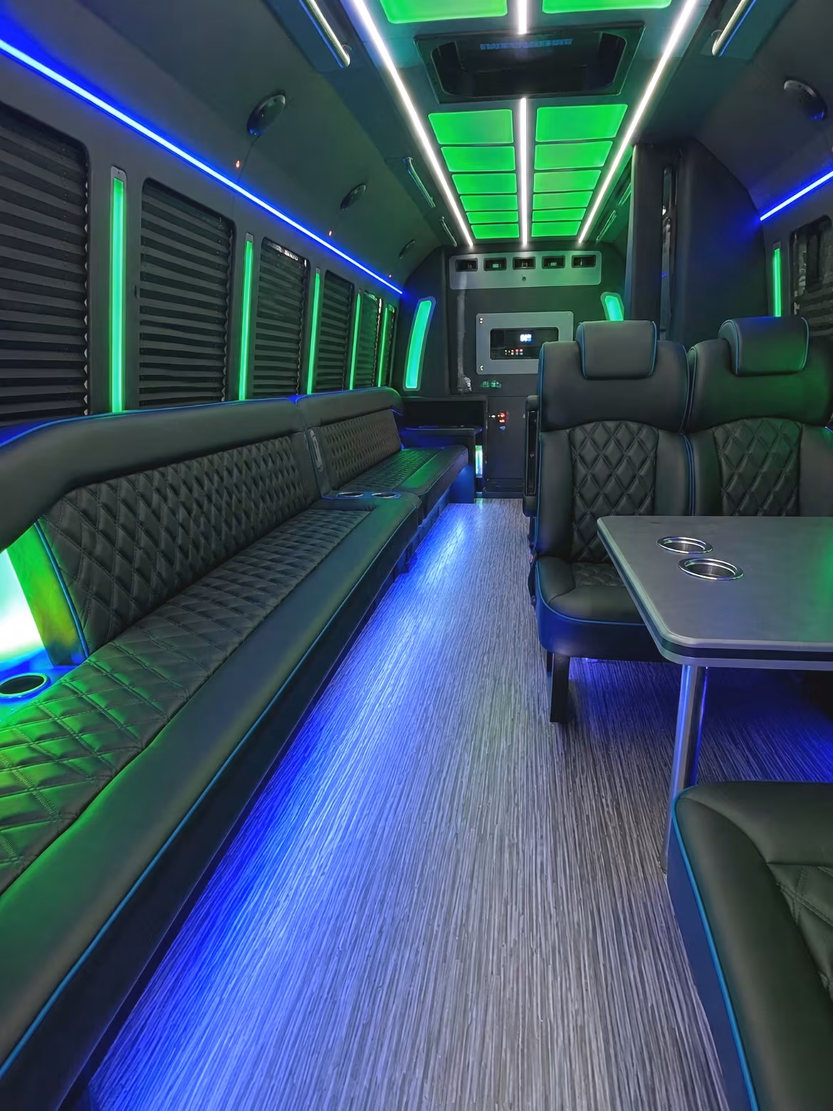 Albuquerque albuquerque prom party bus rental party bus interior