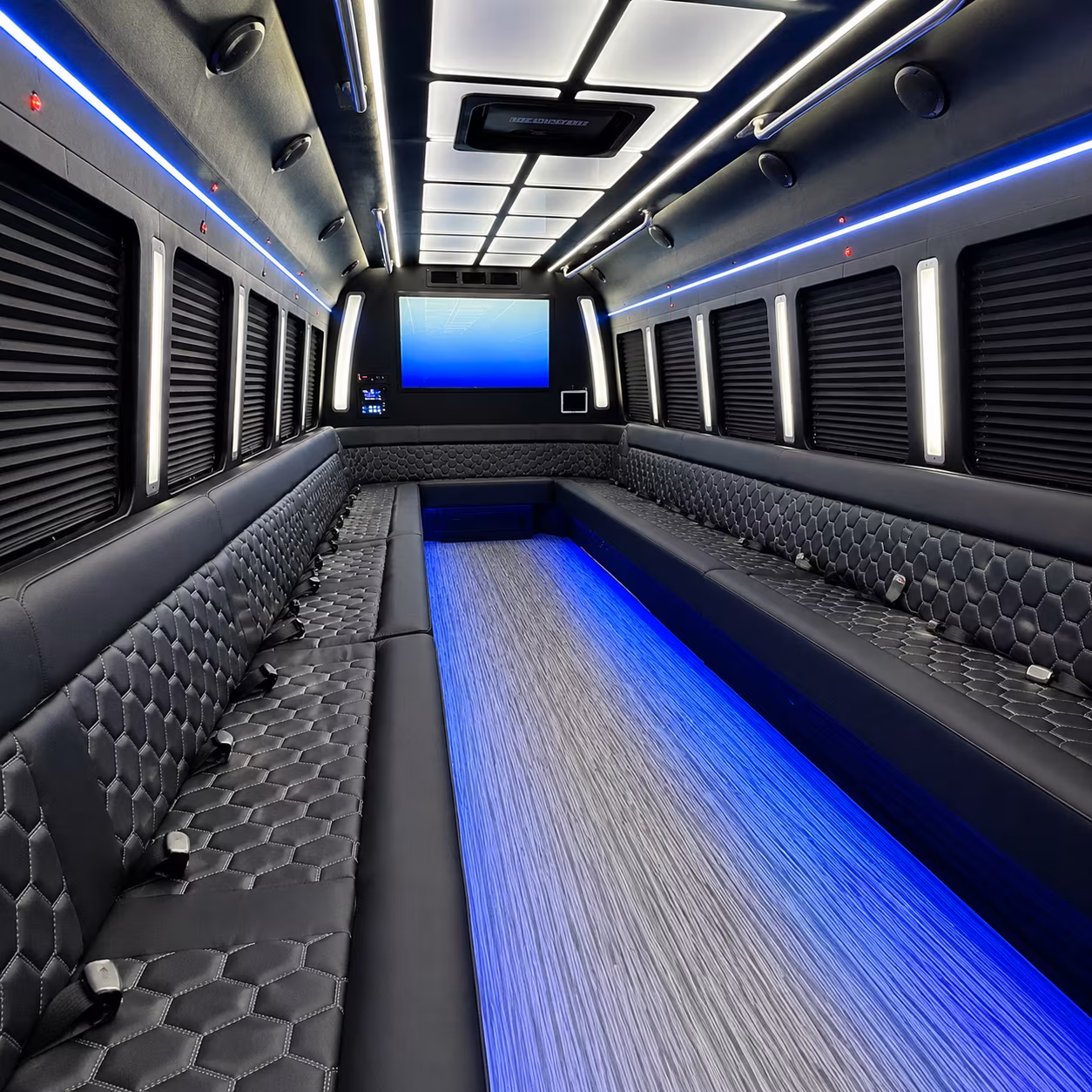 Albuquerque albuquerque sporting event party bus rental party bus exterior