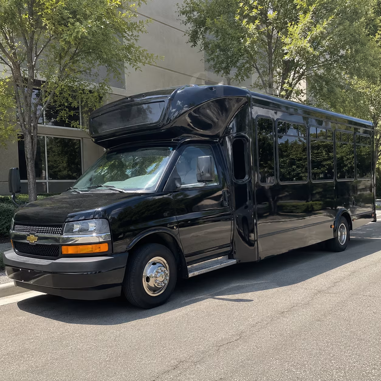 Interior of a Albuquerque party bus rental