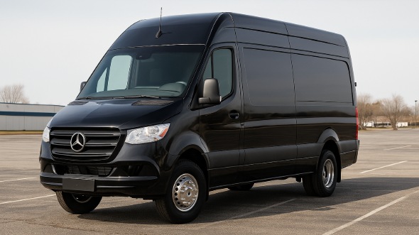 Exterior of Charter Bus Company Las Cruces's 14 Passenger Sprinter Limousine in Las Cruces