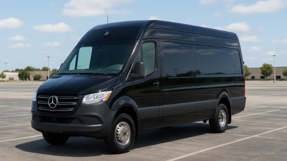 Exterior of Charter Bus Company El Paso's 15 Passenger Party Bus in El Paso