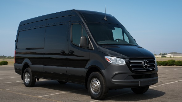 Exterior of Charter Bus Company El Paso's 18 Passenger Party Bus in El Paso