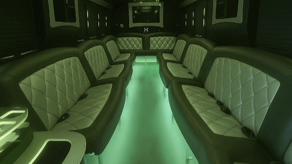 Interior of Albuquerque Party Bus Company's 25 Passenger Party Bus in Albuquerque