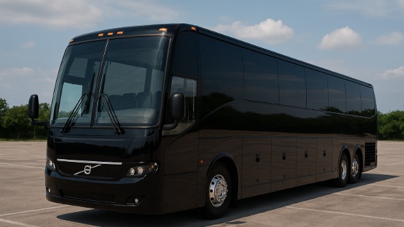 Exterior of Charter Bus Company Albuquerque's 45 Passenger Charter Bus in Albuquerque