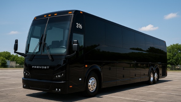Exterior of Albuquerque Party Bus Company's 50 Passenger Party Bus in Albuquerque