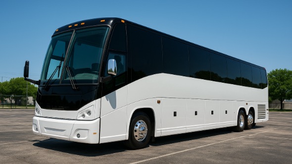 Exterior of Charter Bus Company Amarillo's 50 Passenger Party Bus in Amarillo