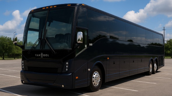 Exterior of Charter Bus Company Lubbock's 50 Passenger Party Bus in Lubbock