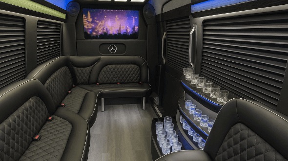 albuquerque 14 passenger sprinter limousine inside