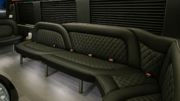 albuquerque 18 passenger party bus interior