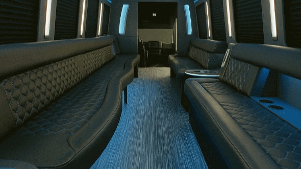 albuquerque 20 passenger party bus interior
