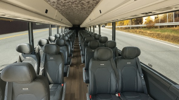 25 passenger minibus interior