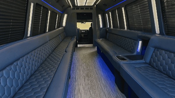 albuquerque 28 passenger party bus interior